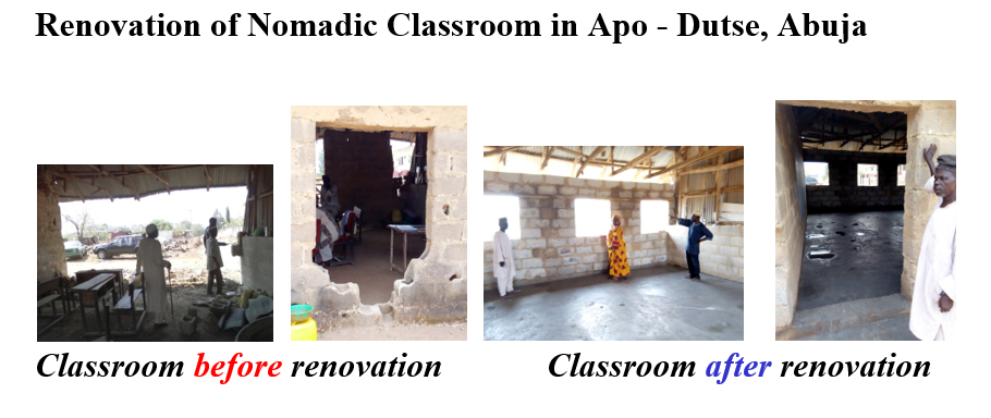 Renovatio of Nomadic Classrooms in Apo - Dutse Abuja